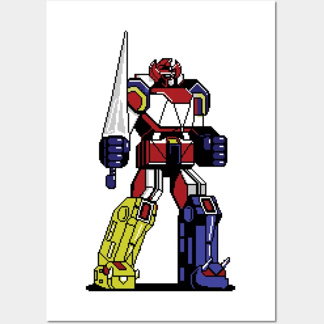 Pixelated Megazord Wall Art by inotyler